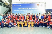 Đoàn thể thao Việt Nam trước lúc lên đường dự ASIAD 19.