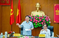 Chủ tịch Quốc hội Vương Đình Huệ tại buổi làm việc với tỉnh Bà Rịa-Vũng Tàu.