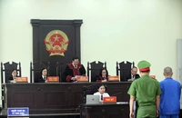Một phiên xử tại TAND tỉnh Long An.