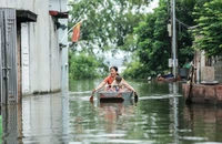 Hà Nội: Nhiều làng xã ven sông Bùi, sông Tích ở Hà Nội sống chung với lũ 6 ngày qua