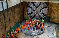 Máy đào hầm TBM Thần Tốc hoàn thành khoan 4 ga ngầm Metro Nhổn - ga Hà Nội