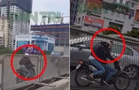 Truy tìm cô gái chạy xe máy ngược chiều trên đường cấm 