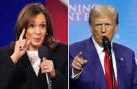 2 ứng cử viên chính trong cuộc bầu cử Tổng thống Mỹ năm 2024: Bà Kamala Harris (đảng Dân chủ - trái) và ông Donald Trump (đảng Cộng hoà - phải). Ảnh: GETTY IMAGES