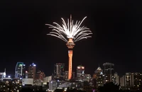 Màn pháo hoa và trình diễn ánh sáng chào đón năm mới 2025 tại TP Auckland (New Zealand). Nguồn: 1NEWS.CO.NZ