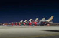 Các máy bay của Không quân Israel tham gia đợt tấn công Iran rạng sáng 13-6. Nguồn: IDF