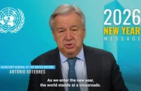 Thông điệp trước thềm năm mới 2026 của Tổng thư ký LHQ Antonio Guterres. Ảnh: un.org
