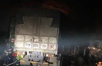 Tai nạn liên hoàn ở Gia Lai, 3 xe tải bốc cháy