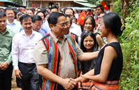 Thủ tướng Phạm Minh Chính thăm, làm việc tại 'thủ phủ' sâm Ngọc Linh Kon Tum