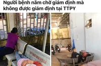 Nhiều người nằm vạ vật chờ giám định ở Trung tâm Pháp y Gia Lai 