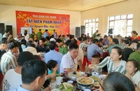 Bữa cơm ấm cúng cuối năm tại Trại giam Gia Trung