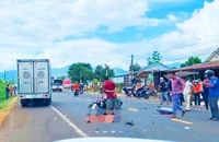 Tai nạn liên hoàn trên quốc lộ 14, hai người tử vong