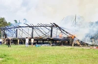 Cháy nhà rông ở Gia Lai