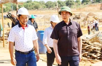 Kiểm tra tiến độ thi công 4 trường nội trú ở biên giới tỉnh Gia Lai