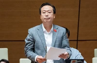 ĐB Nguyễn Đại Thắng (Đoàn ĐBQH tỉnh Hưng Yên) phát biểu tại phiên thảo luận chiều 31-10. Ảnh: QH