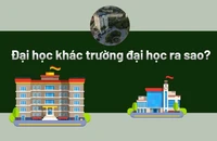 Đại học khác trường đại học ra sao?
