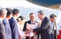 Tổng Bí thư Tô Lâm đã đến thủ đô Vientiane, bắt đầu thăm cấp Nhà nước tới Lào