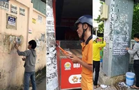 Ở một phường mạnh tay trị nạn đổ rác, dán tờ rơi bậy