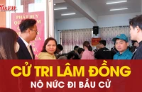 Cử tri Lâm Đồng nô nức đi bầu cử, hòa chung khí thế Ngày hội non sông