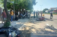 Tai nạn liên hoàn giữa 2 ô tô và 4 xe máy trên đường tránh Quốc lộ 1 qua Quảng Nam