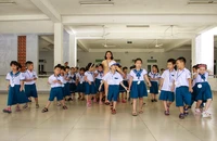 Lãnh đạo tỉnh Quảng Ngãi không đánh trống, phát biểu trong lễ khai giảng