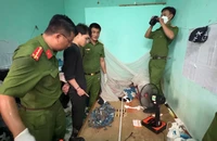 Hình ảnh khám xét nơi ở kẻ bắn 2 nữ công nhân môi trường Quảng Ngãi