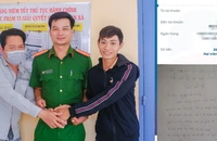Hành động đẹp của nam shipper bất ngờ nhận 260 triệu đồng vào tài khoản. Ảnh: CA
