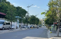 Quảng Ngãi báo cáo các dự án trồng cây xanh cho Bộ Công an. Ảnh: TN