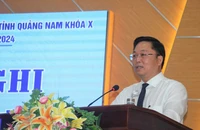 Nguyên Chủ tịch UBND tỉnh Quảng Nam Lê Trí Thanh làm Chủ tịch Uỷ ban MTTQ Việt Nam tỉnh. Ảnh: TN