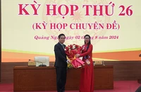 Ông Nguyễn Hoàng Giang được bầu làm Chủ tịch UBND tỉnh Quảng Ngãi. Ảnh: LD