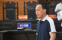 Bị cáo Phan Thượng Mỹ - người đánh nam sinh lớp 9 nhập viện lãnh án tù giam. Ảnh: AT