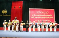 22 cán bộ lãnh đạo Công an tỉnh Quảng Nam nghỉ hưu sớm