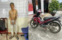 Trộm xe máy đang tẩu thoát thì bị đuổi theo bắt 'nóng'