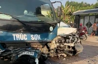 Hiện trường vụ tai nạn. Ảnh: CTV