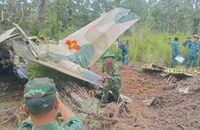 Những hình ảnh đầu tiên về chiếc máy bay Yak-130 rơi ở Đắk Lắk