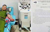 Cán bộ CSGT vượt hơn 60km hiến tiểu cầu cứu 2 cháu bé