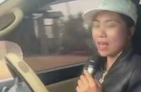 Đã xác định được danh tính nữ tài xế vừa lái ô tô vừa hát karaoke
