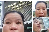 Đưa người phụ nữ ôm con khóc trước bệnh viện về TP.HCM thực nghiệm hiện trường