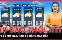 Dự báo thời tiết 24-4: Nam Bộ tiếp tục nắng nóng gay gắt, Bắc Bộ mưa dông vào chiều tối 