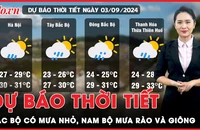Dự báo thời tiết 3-9: Cảnh báo mưa rào và giông tại Nam Bộ, Bắc Bộ có mưa nhỏ vào chiều tối