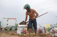 Người dân Đà Nẵng gia cố nhà cửa, tích trữ lương thực trước khi bão đổ vào