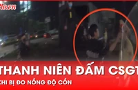 Nóng: Clip thanh niên bất ngờ đấm CSGT khi bị đo nồng độ cồn ở Bình Dương 