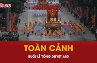 Toàn cảnh buổi lễ tổng duyệt diễu binh, diễu hành A80