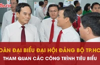 Bí thư Thành uỷ TP.HCM Trần Lưu Quang cùng đoàn đại biểu tham quan metro số 1