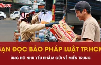 Bạn đọc báo Pháp Luật TP.HCM chung tay góp rau, gạo, mắm muối... gửi về miền Trung