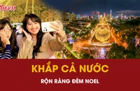 Người dân cả nước hân hoan xuống phố đón Giáng sinh