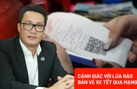 Cảnh giác với thủ đoạn lừa đảo bán vé xe Tết qua mạng 