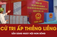 Không khí sẵn sàng trước ngày bầu cử tại ấp Thiềng Liềng