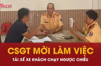 Video: Tài xế xe khách chạy ngược chiều trên đường Tân Sơn bị xử phạt