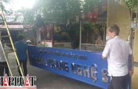 Chùa nghệ sĩ đã gỡ bảng "Nghĩa trang nghệ sĩ"