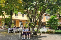 Ngôi trường rợp bóng cây xanh ở Sài Gòn